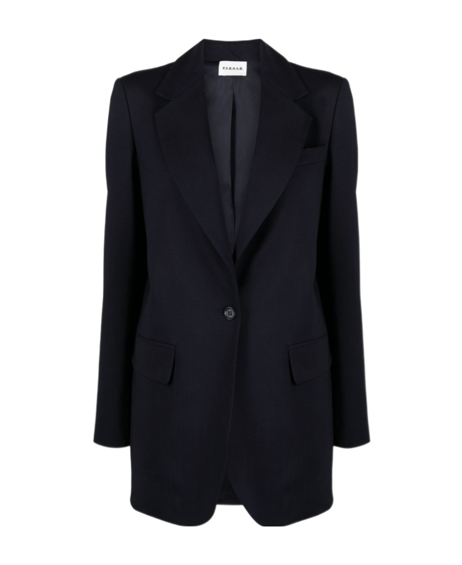 P.a.r.o.s.h American-vent Virgin-wool Blazer In Black
