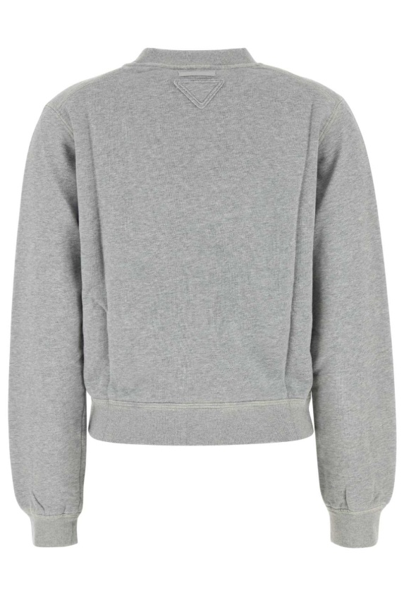 Prada Crew Neck Long Sleeve Sweatshirt In Animal Print
