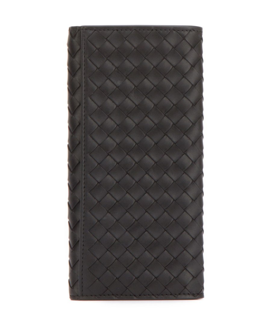 Bottega Veneta Nero Intrecciato Continental Wallet In Black