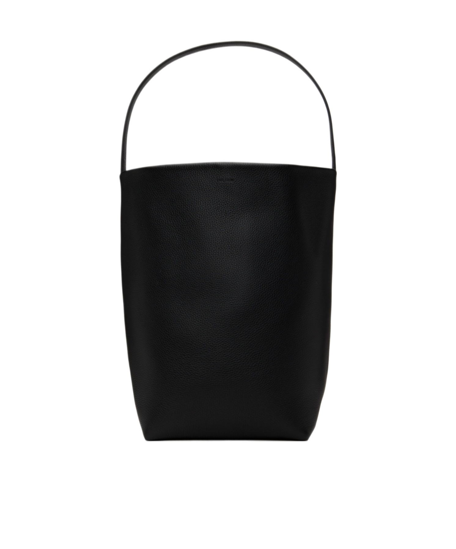 The Row Large Logo Tote In Black