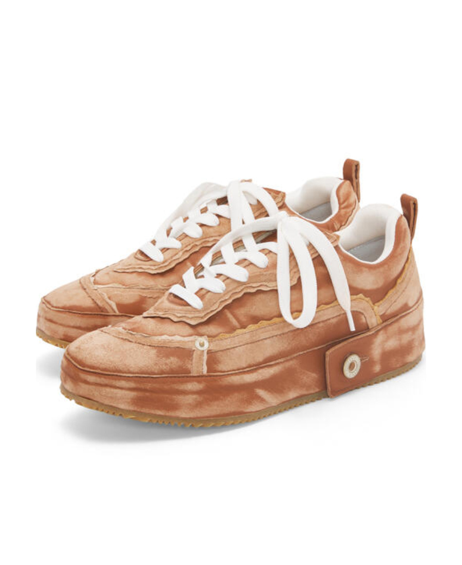 LOEWE DECONSTRUCTED SNEAKER IN CALFSKIN