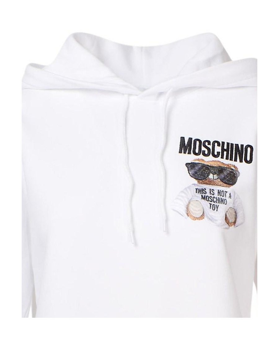 Moschino Teddy Bear Printed Sweater In White