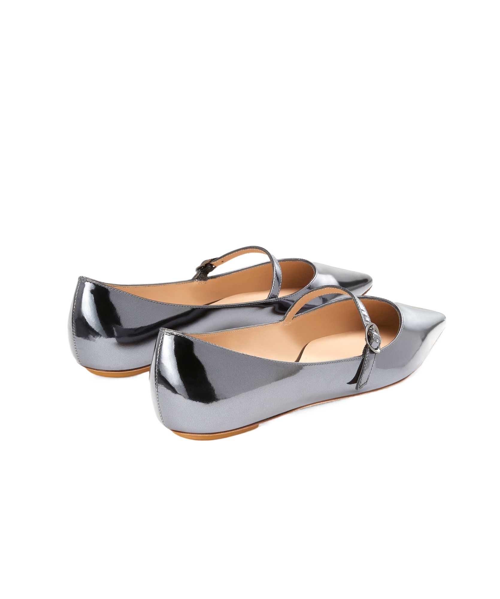 Stuart Weitzman Emilia Mary Jane Flat In Gray