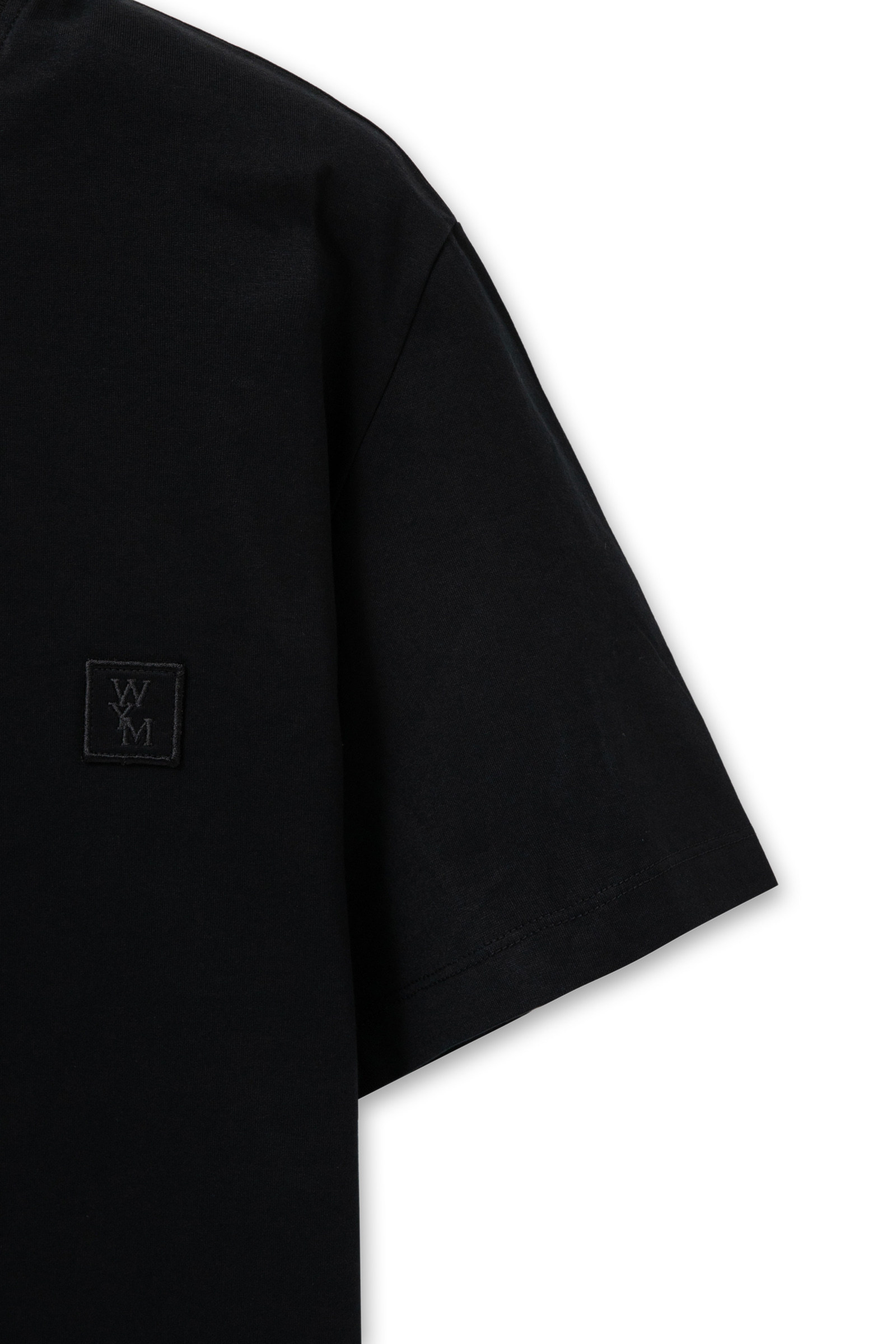 Wooyoungmi T-shirt With Floral Pattern On The Back In Black