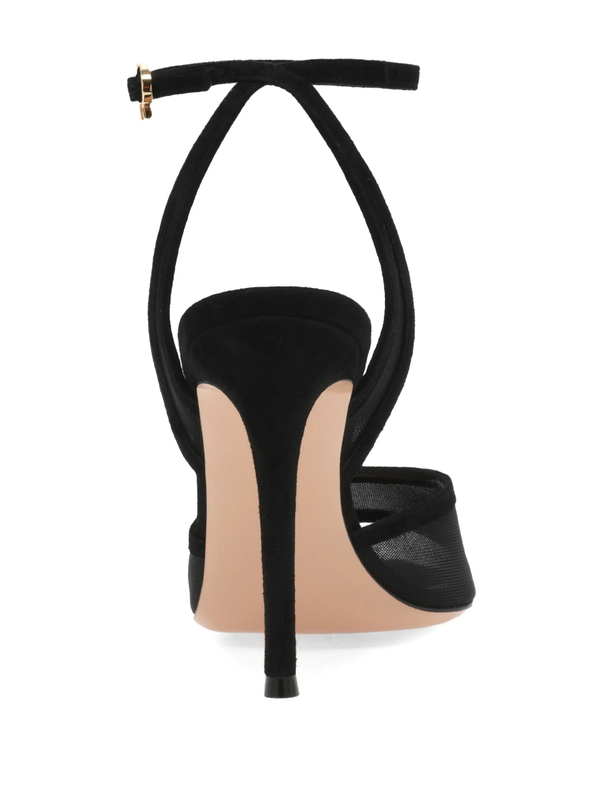 Gianvito Rossi Pointed High Heel Sandals In Black