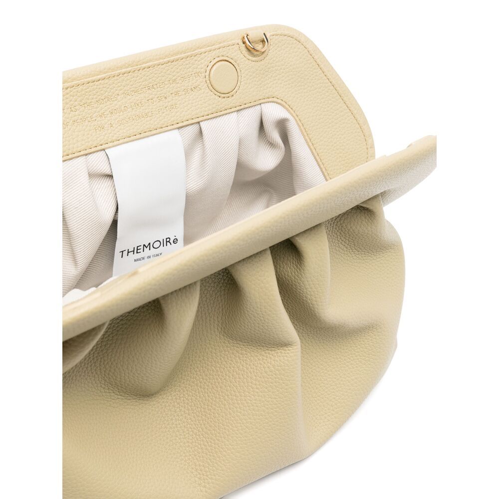 Themoirè Bios Vegan Leather Clutch In Nude