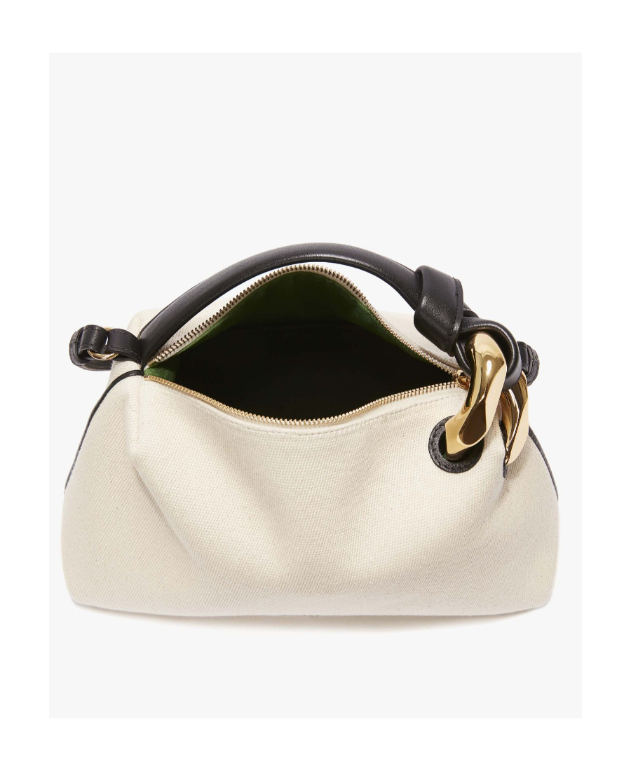 Jw Anderson Corner Leather Bag In Nude