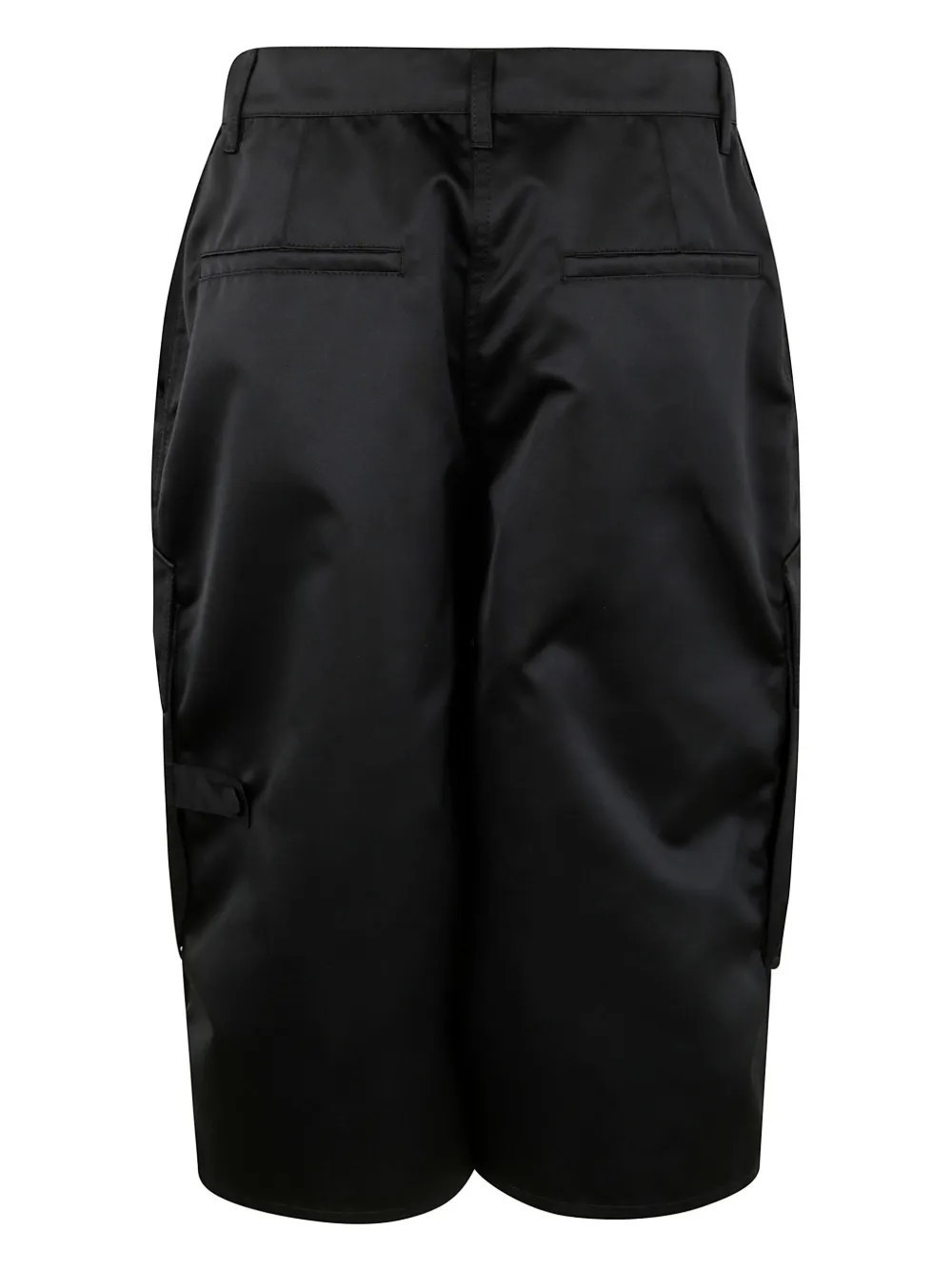 N°21 Polyester Bermuda Shorts In Black