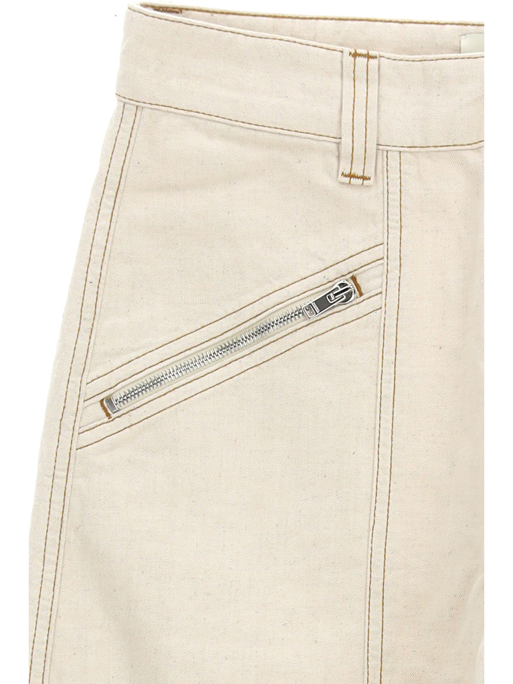Isabel Marant Catarina High Waist Trousers In Nude