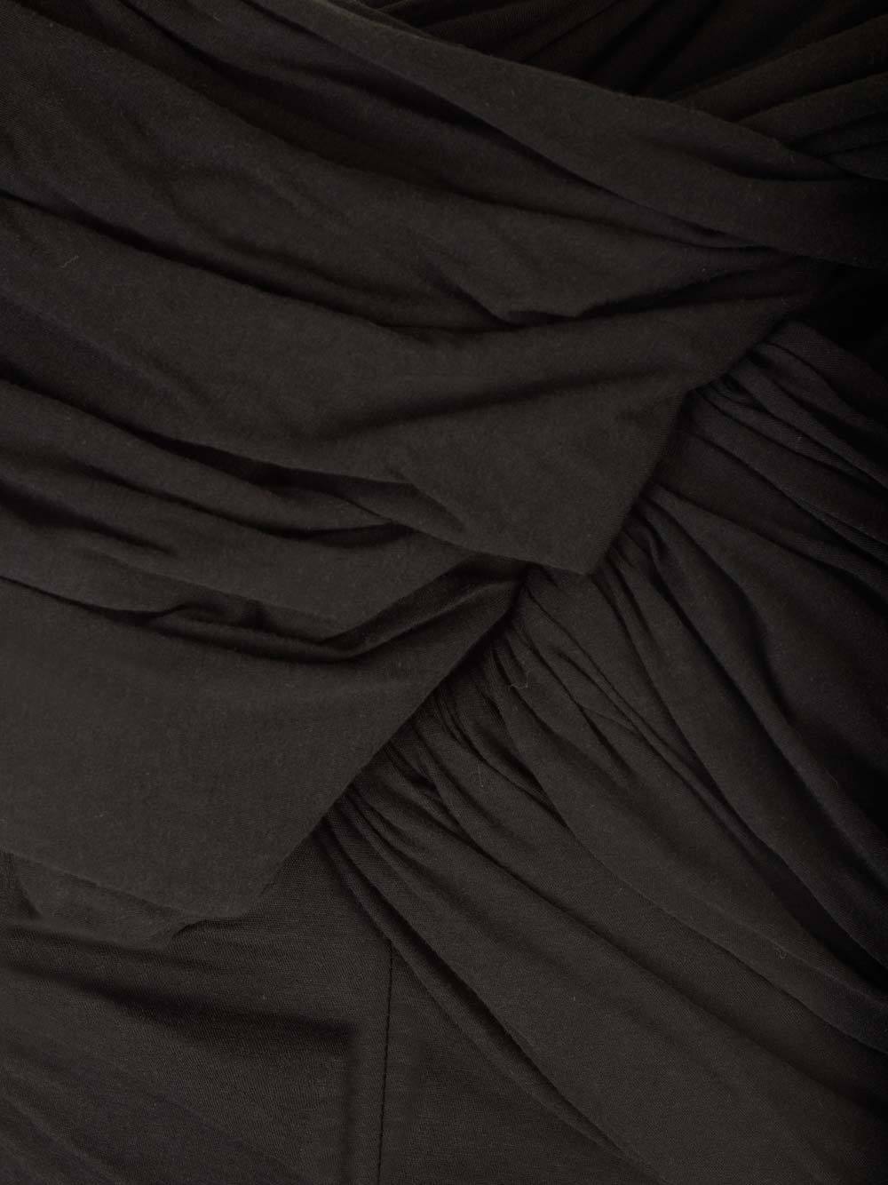 Rick Owens Harness T Draped Top In Black