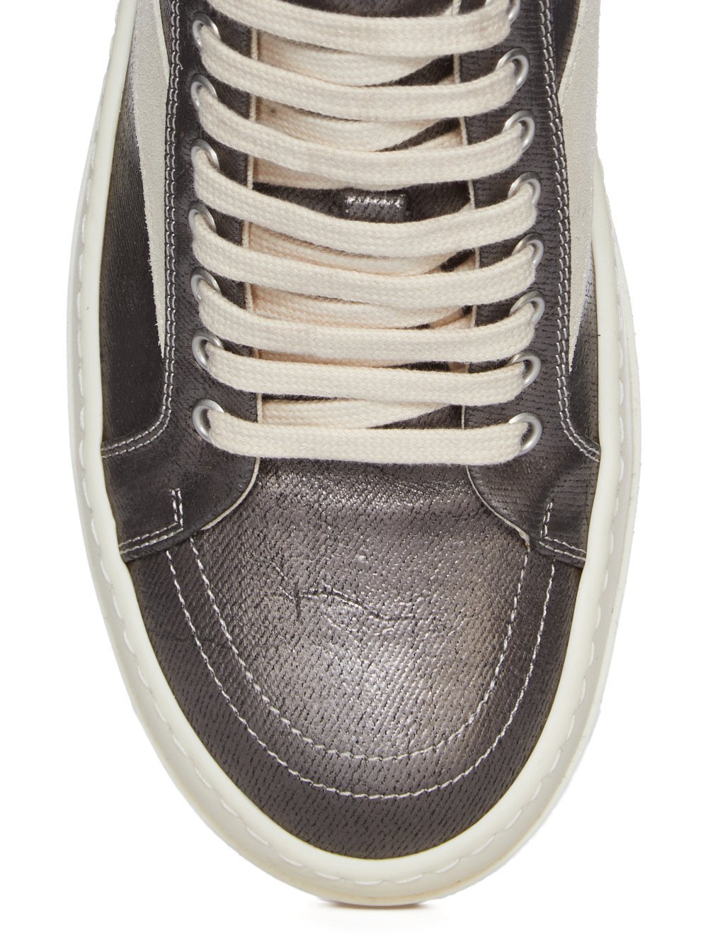 Rick Owens Drkshdw Round Toe Low-top Casual Shoes In White