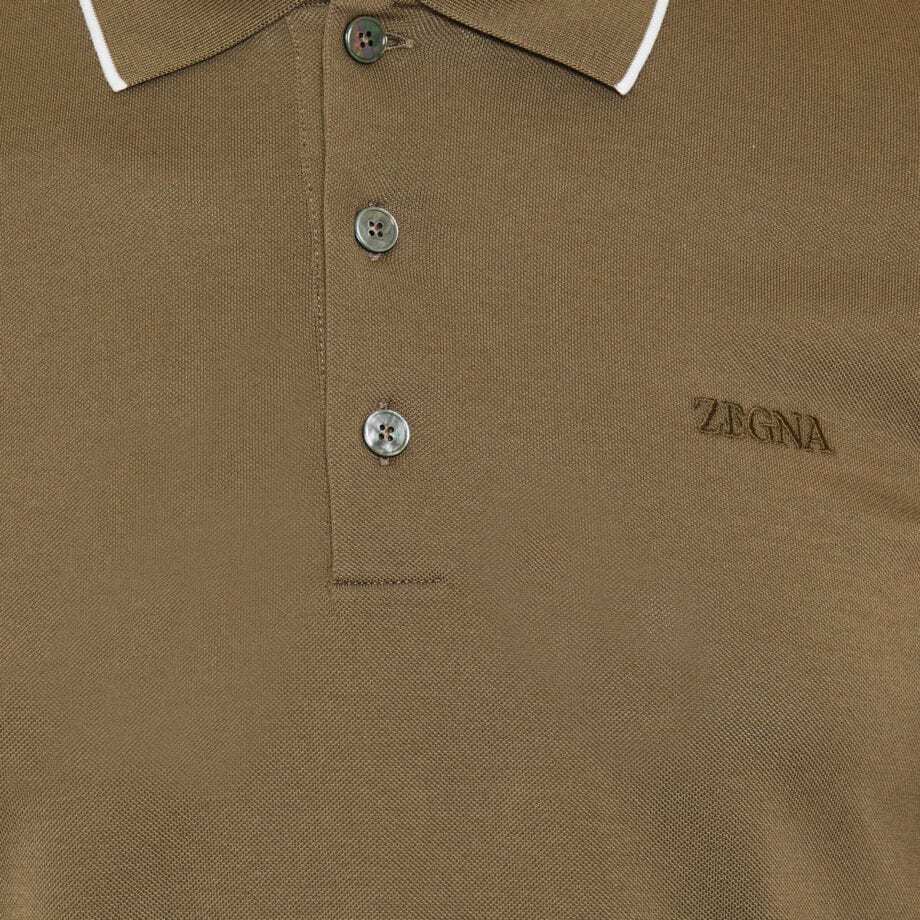 ZEGNA SHORT-SLEEVED POLO SHIRT