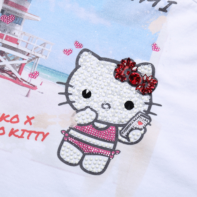 Pinko X Hello Kitty Long-sleeved T-shirt In White