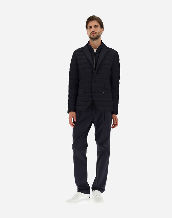 Herno Lapel Suit Jacket In Black