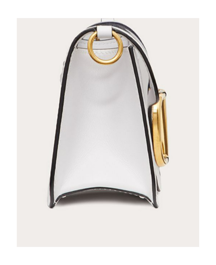 Valentino Vlogo Signature Shoulder Bag In White