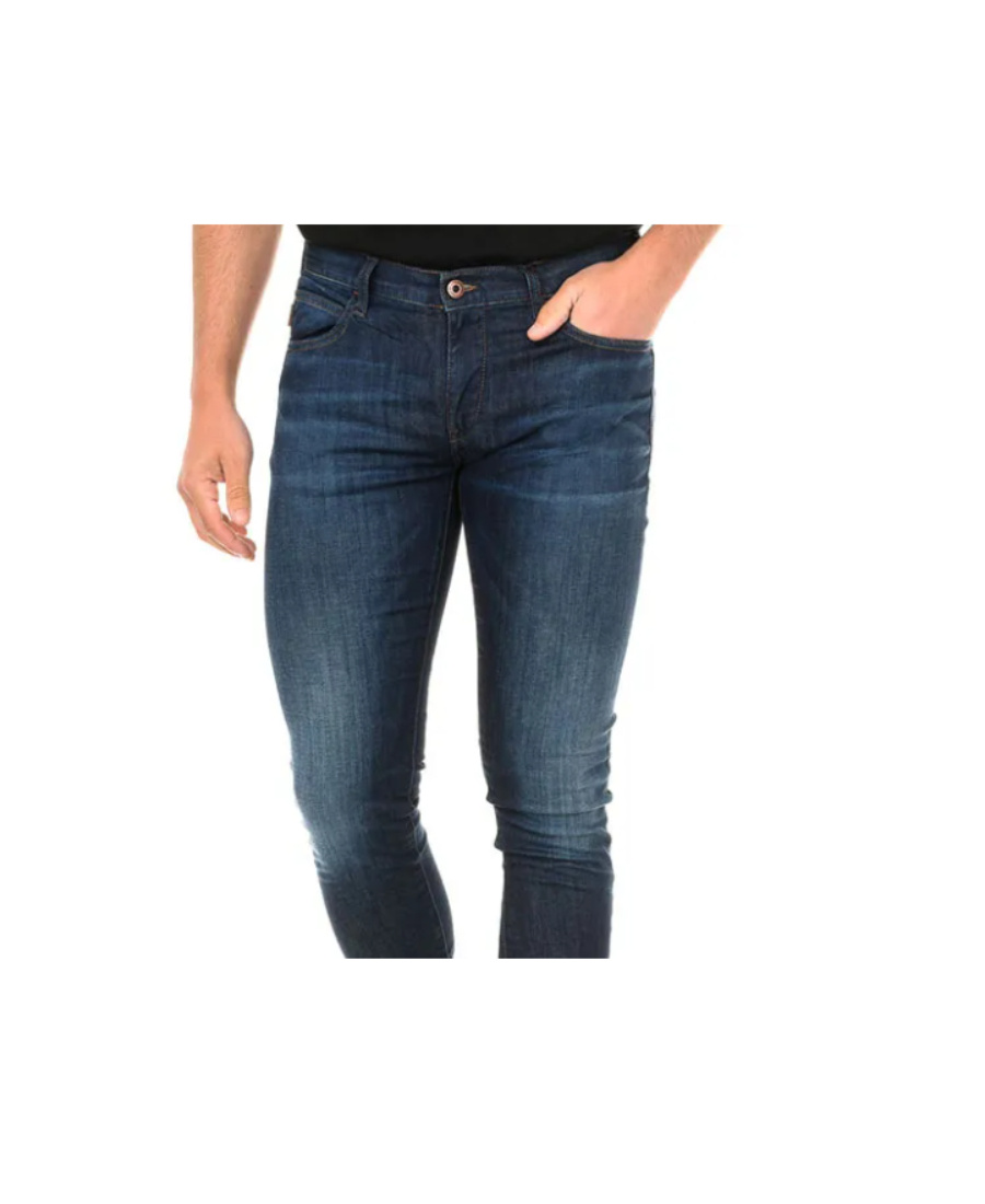 Armani Jeans Logo Jeans In Black