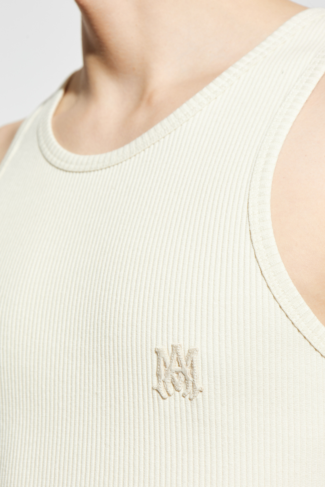 Amiri Off-white Ma Tonal Tank Top