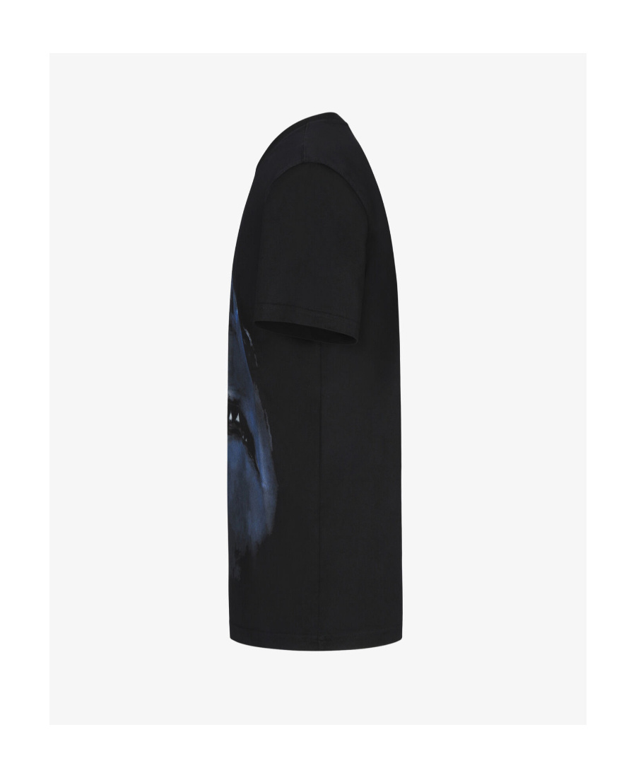 Givenchy Shark Print Cotton Short Sleeve T Shirt In Black