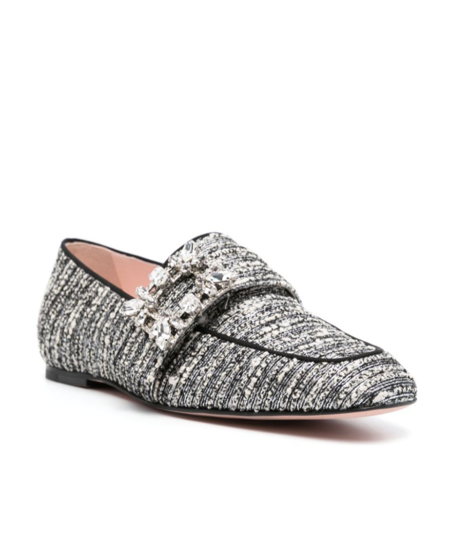 Roger Vivier Round-headed Loafers In Gray