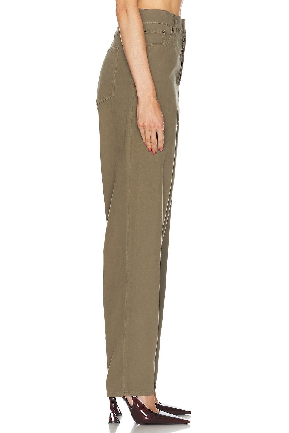 Saint Laurent Tapered Jeans In Gray