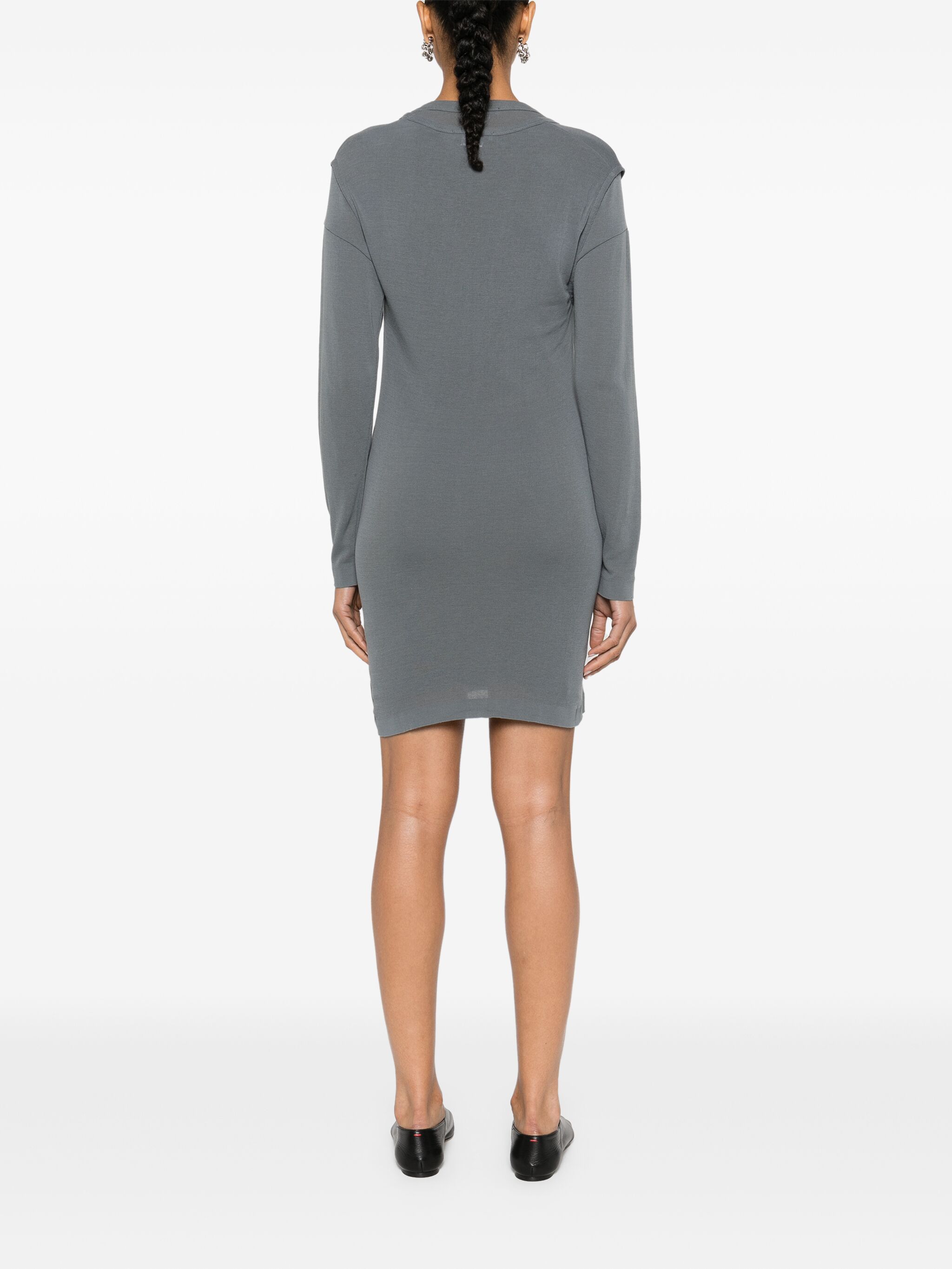 LEMAIRE LAYERED KNITTED MINI DRESS 