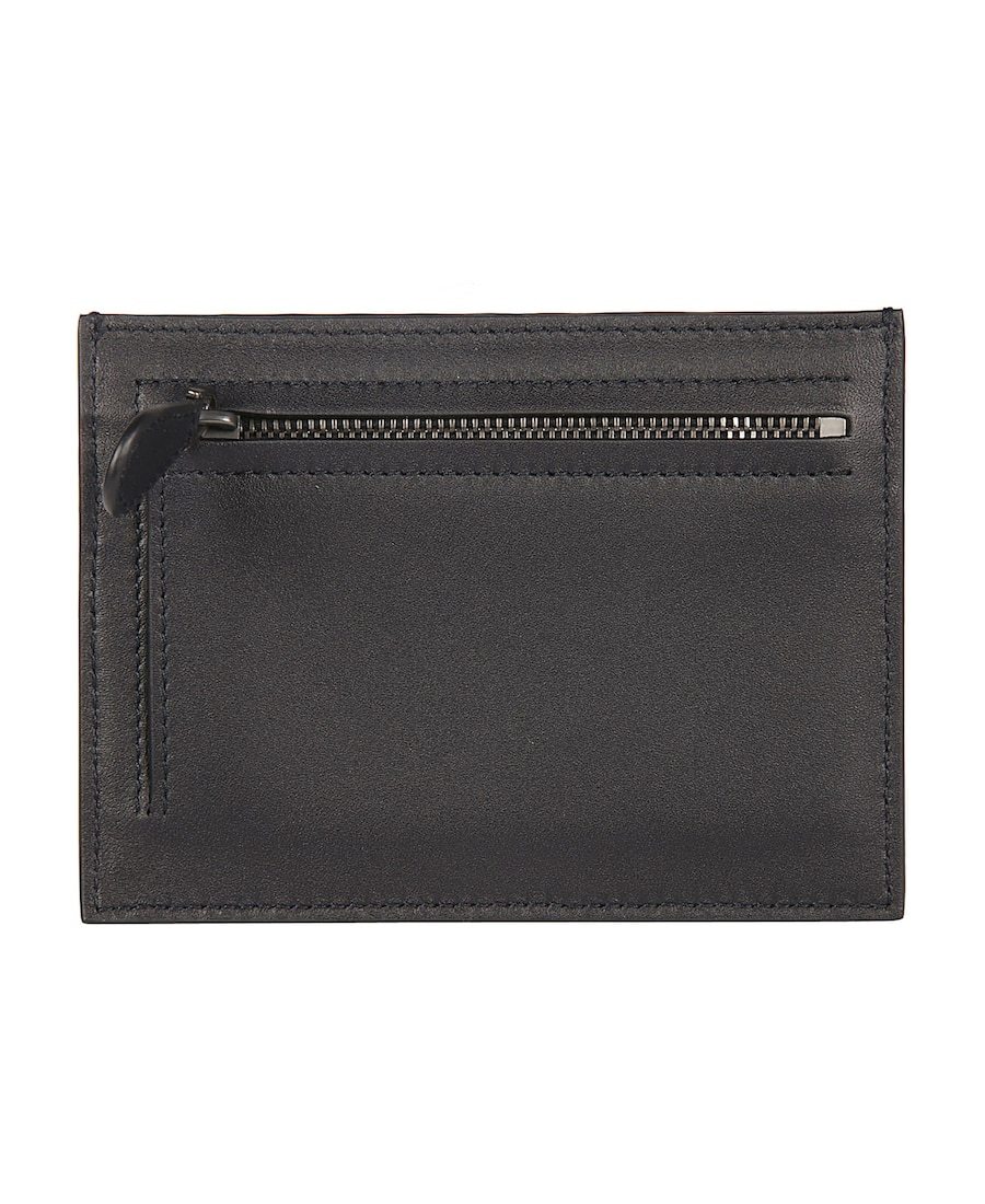 Bottega Veneta Intrecciato Weave Card Holder In Black
