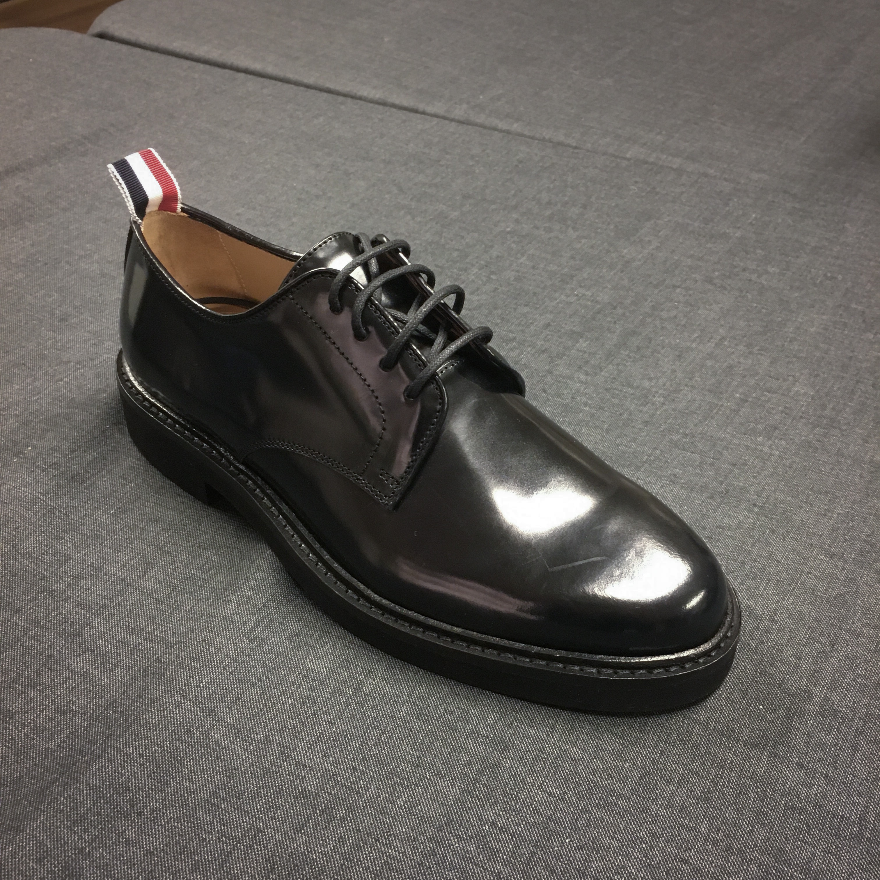 Thom Browne Uniform Lace-up Loafers In Black