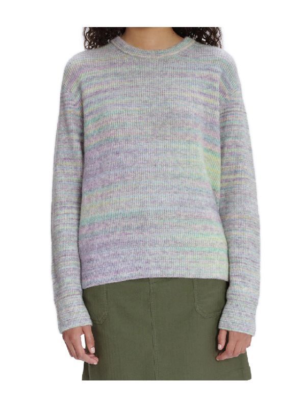 Shop Apc Elisa Crew-neck Jumper In Gray