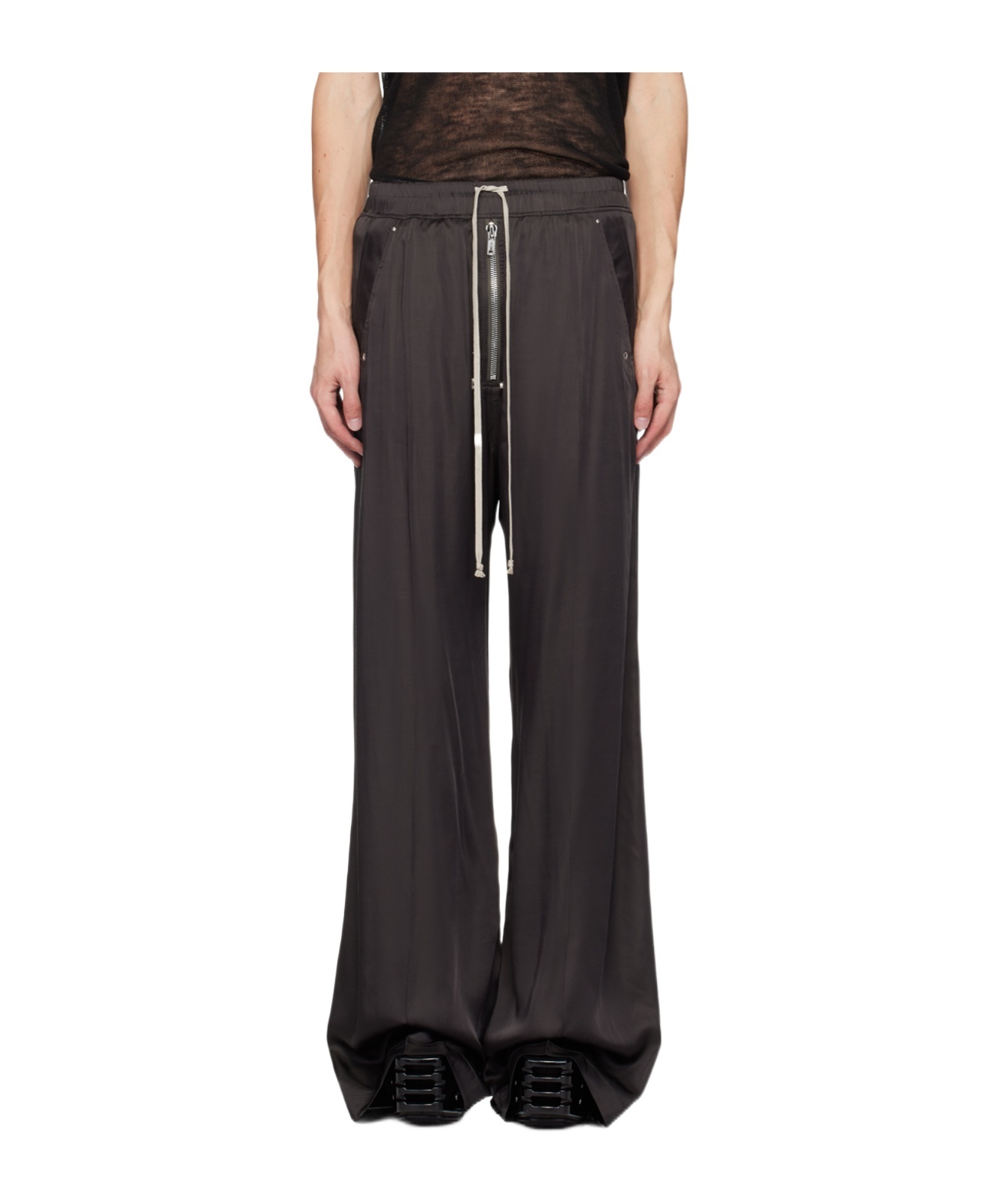 Rick Owens Wide-leg Casual Pants In Gray