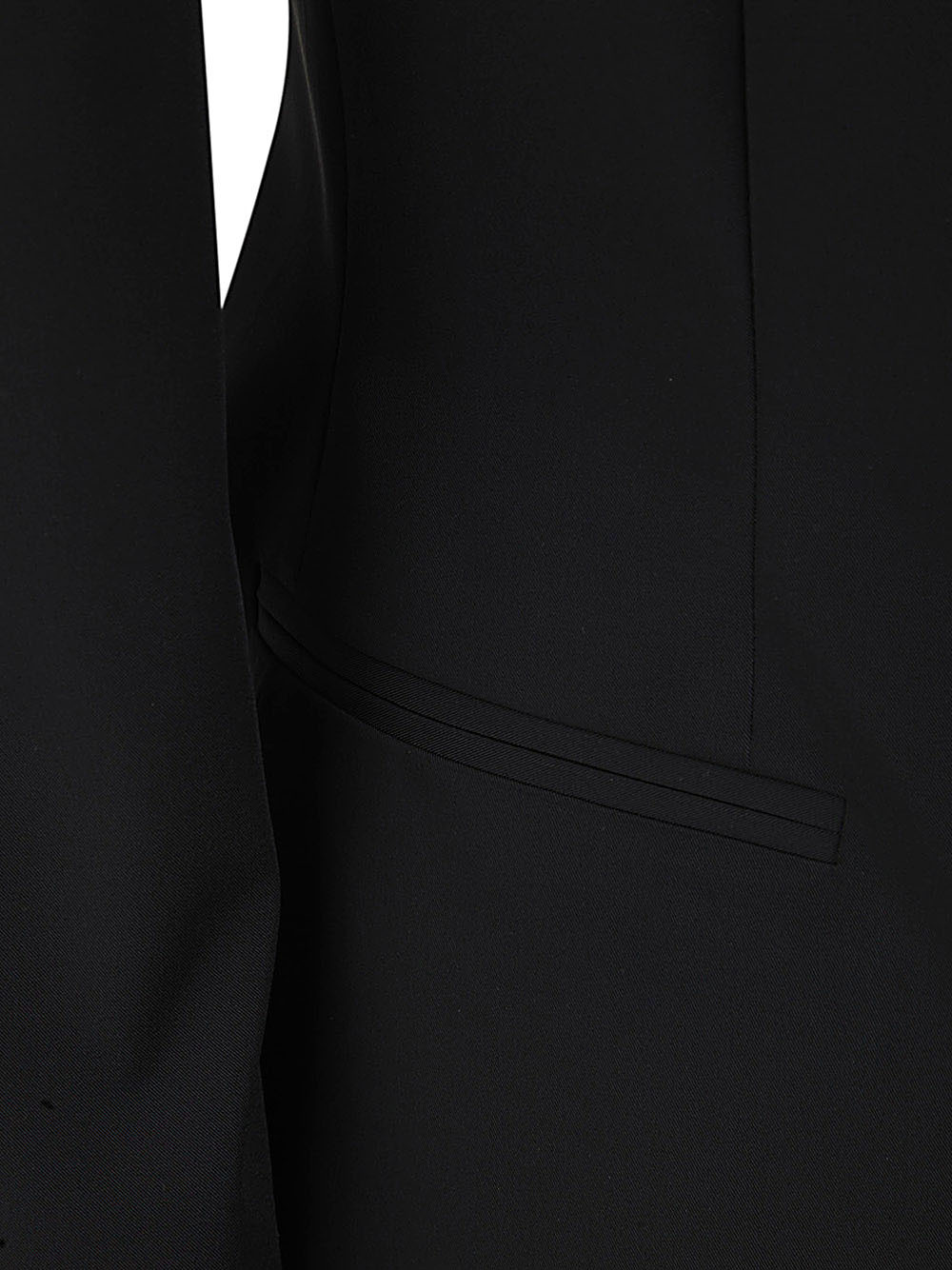 Blumarine Single-breasted Jacket With V-neckline In Black