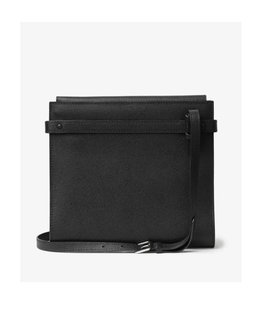 Valextra B-tracollina Crossbody Bag In Black