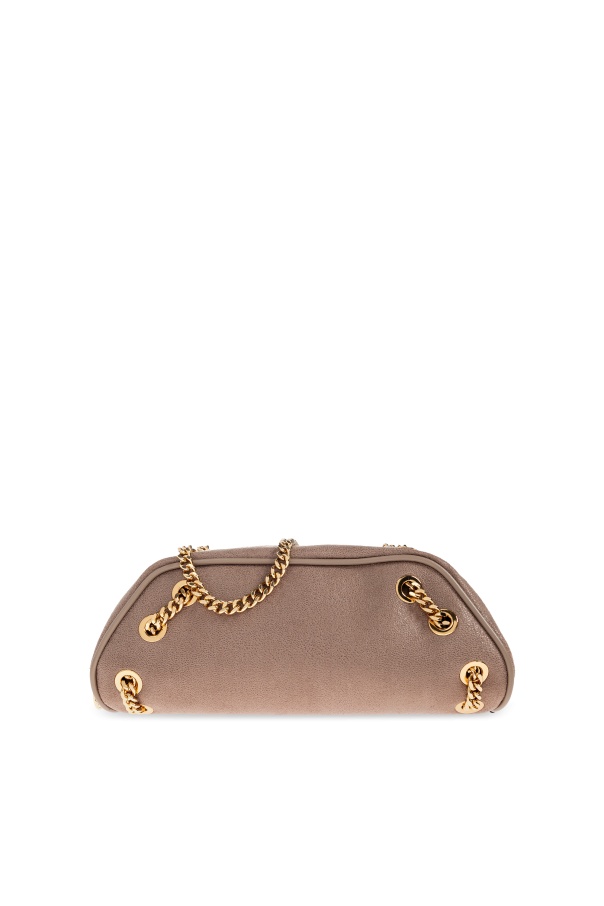 Stella Mccartney Zipper Shoulder Bag In Brown