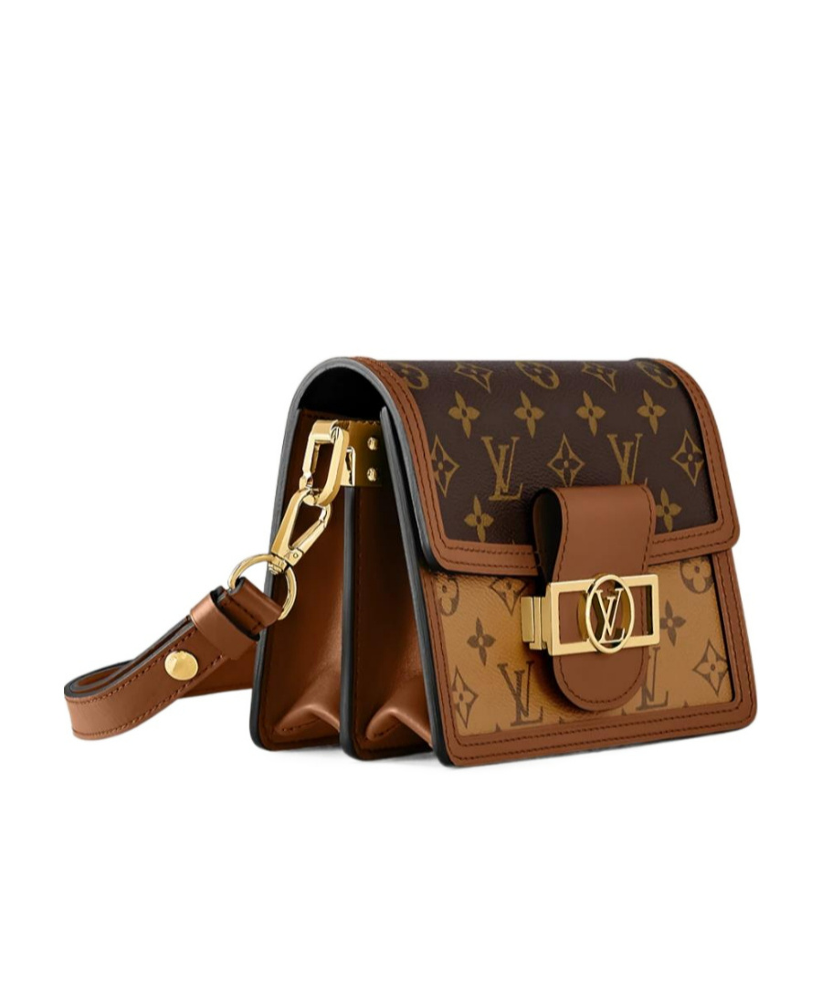 Pre-owned Louis Vuitton Mini Dauphine Shoulder Backpack In Brown