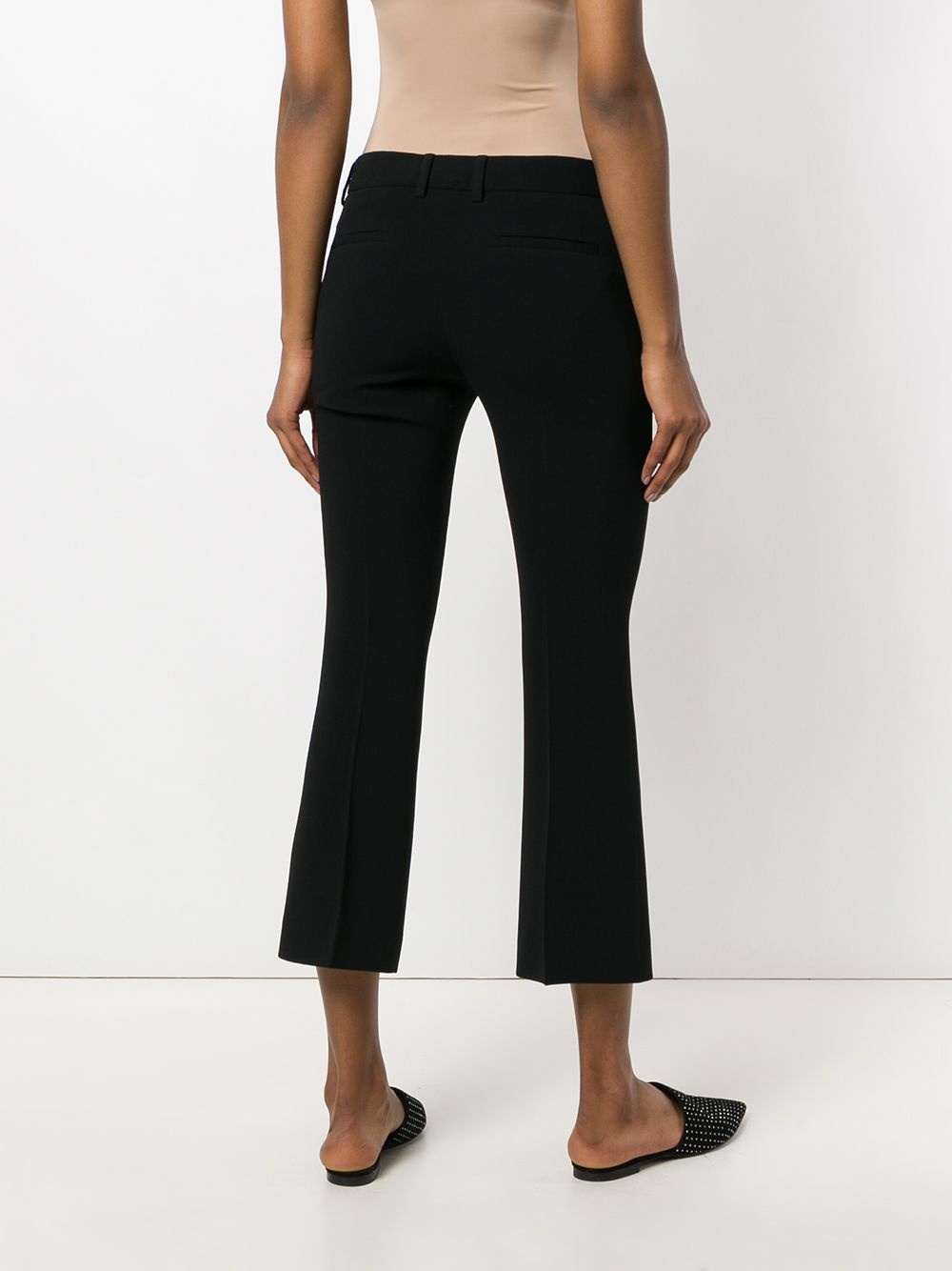 Shop Alberto Biani Classic Cropped Trousers In Black