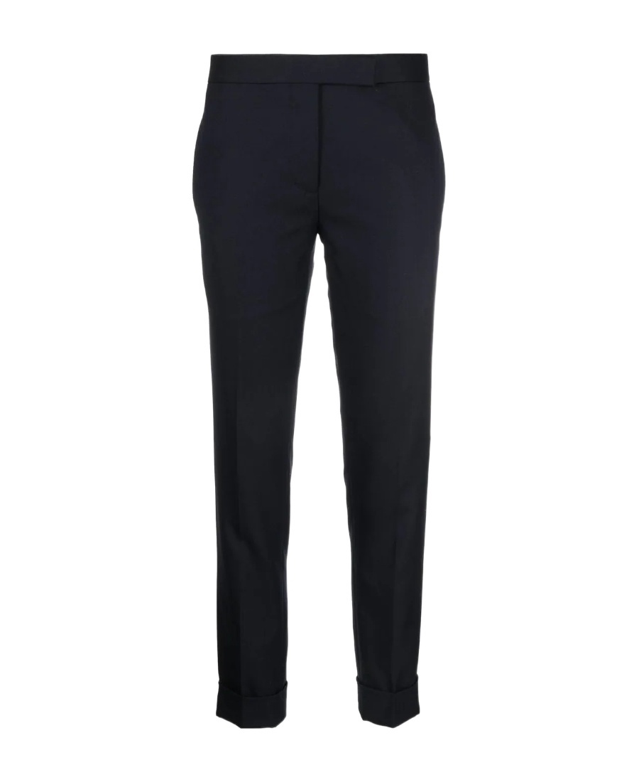 Thom Browne Cropped Tailored Trousers In Black