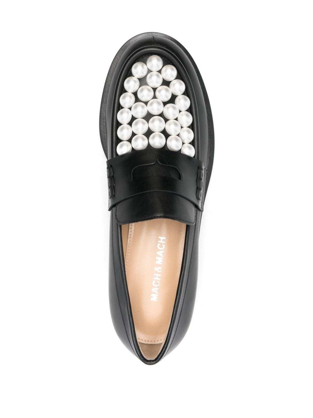 Mach&mach Mach & Mach Flat Shoes In Black