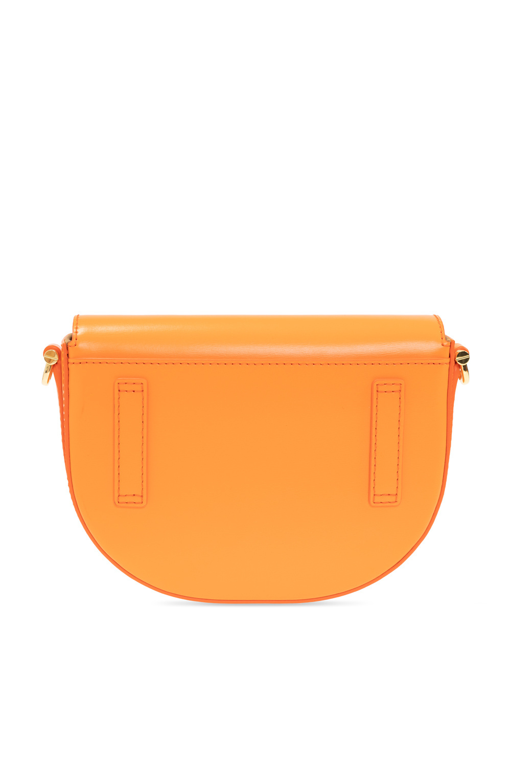 Mcm Concave Embossed Logo Satchel In Orange