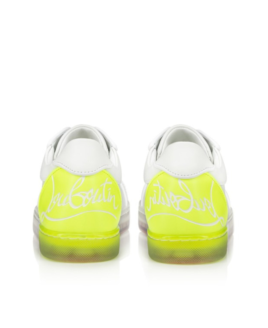 Christian Louboutin Low Lace-up Sneakers In White