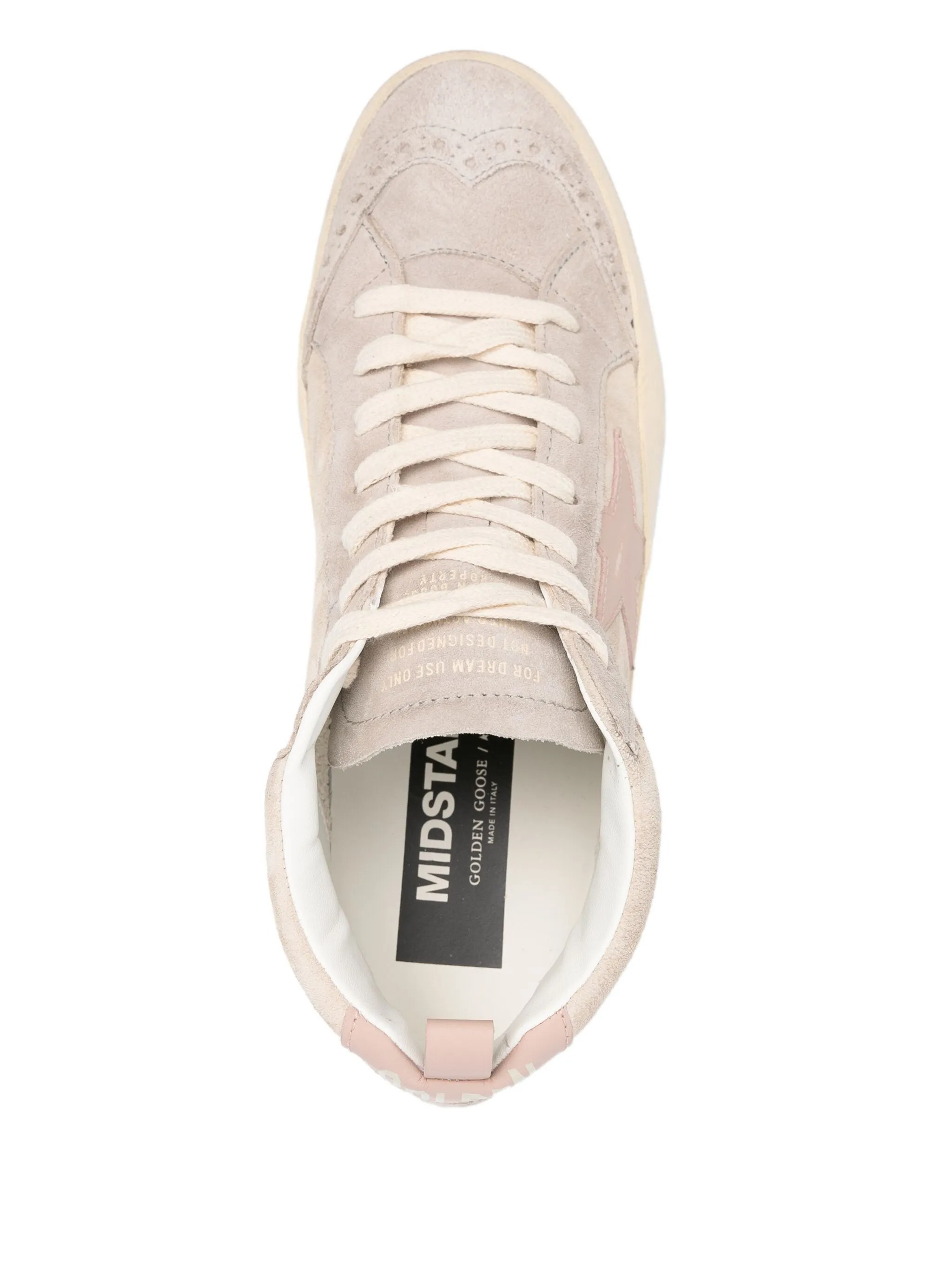 Golden Goose Mid Star Classic Suede Upper Toe An In Neutral