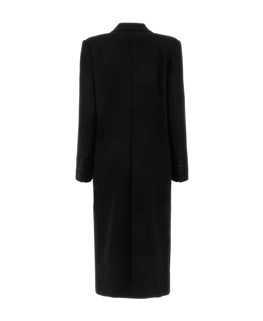Alexandre Vauthier Tailored Double-breasted Wool Blend Coat In Black