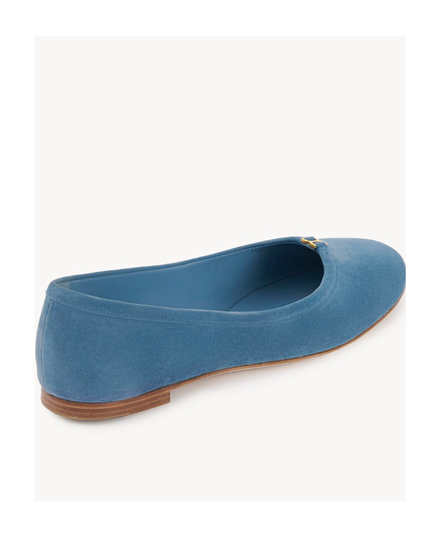 Chloé Ballerines Marcie Femme Bleu Taille 36 100% Peau De Chèvre, Bos Taurus, Farmed, Coo France In Blue