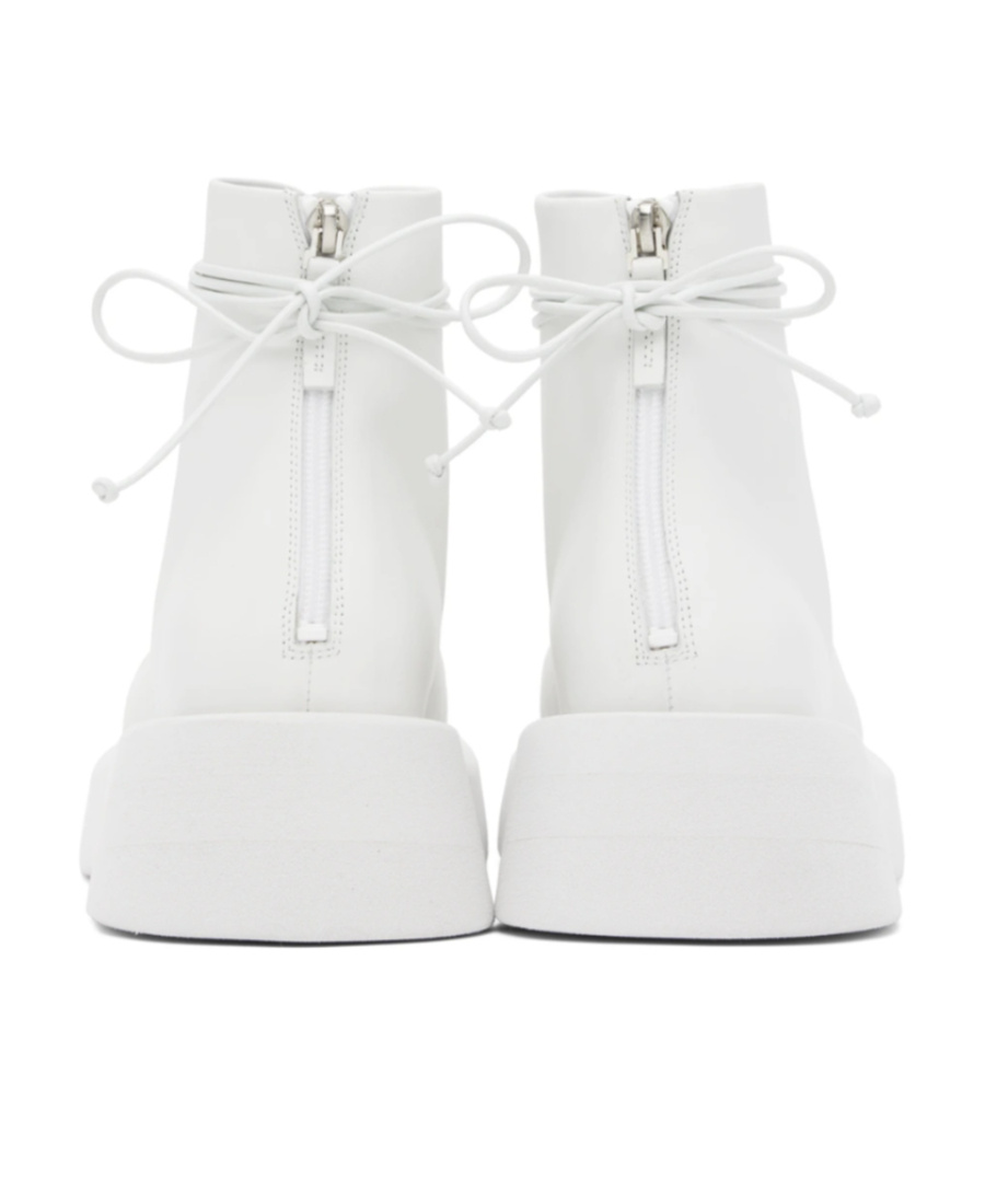 Marsèll White Gomme Gommellone Boots In White