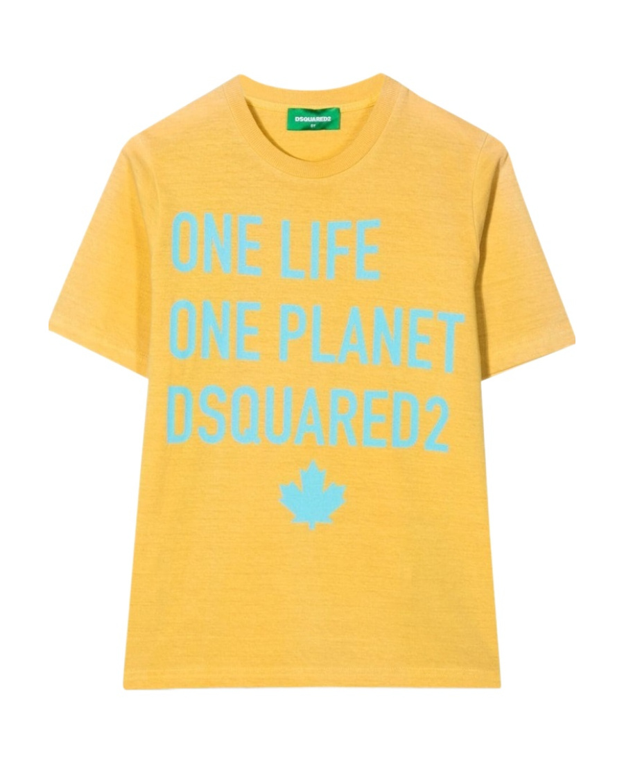 Dsquared2 One Life One Planet T-shirt In Yellow