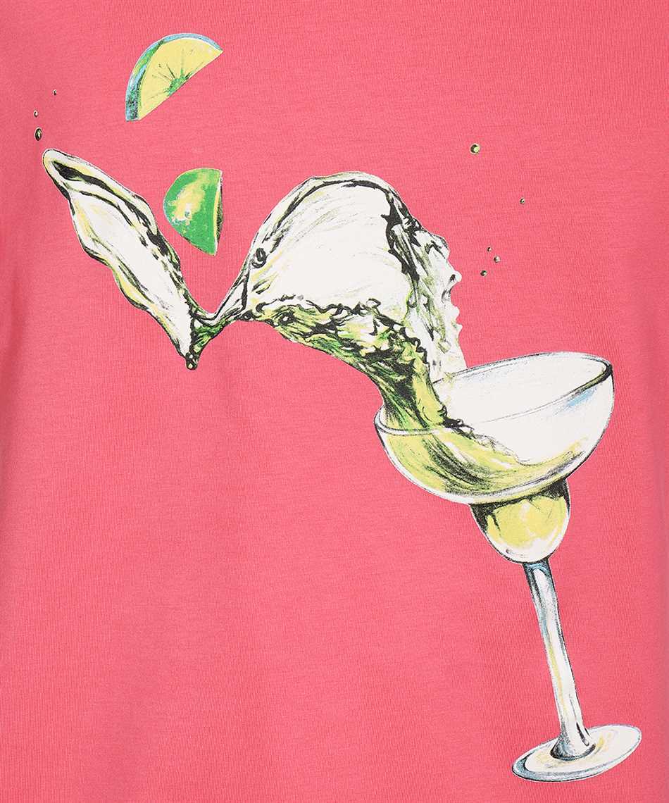 Msgm Round-necked T-shirt In Pink