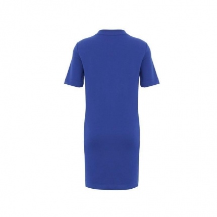 Moschino Logo Printed Dress In Blue