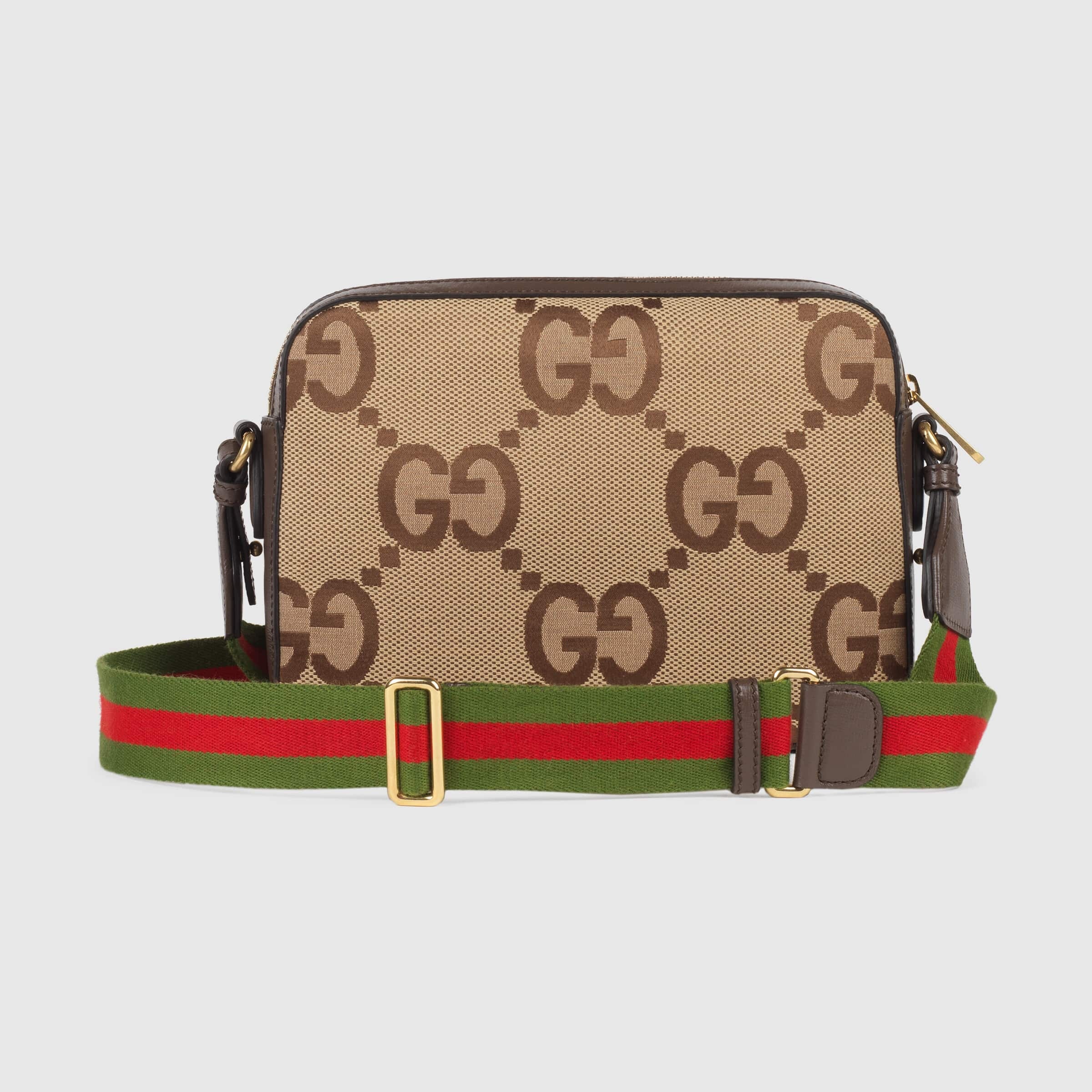 Gucci Jumbo Gg Messenger Bag In Nude