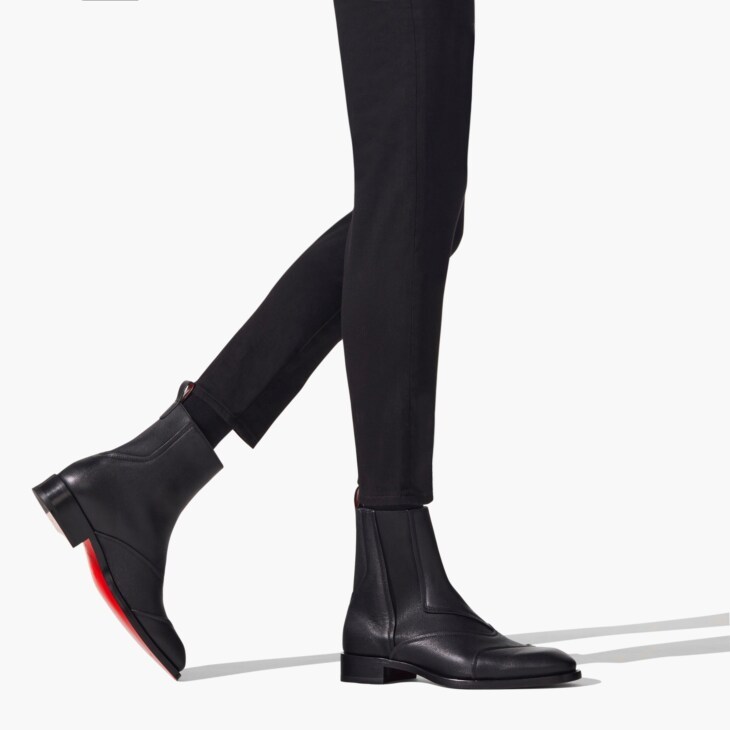 Christian Louboutin Boabi Leather Chelsea Boots In Black