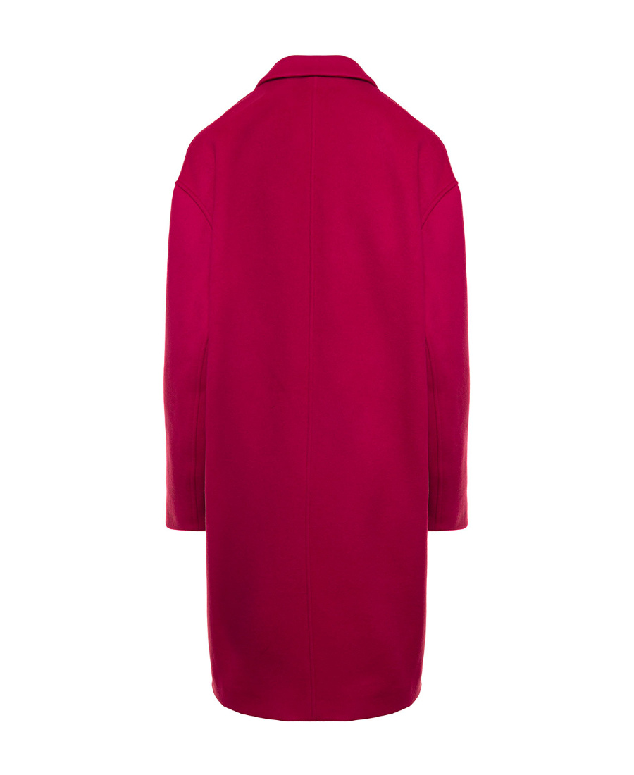Shop Isabel Marant Efegozi Wool Coat In Red