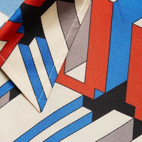 Gucci Logo Pixel-print Shirt In Multicolor