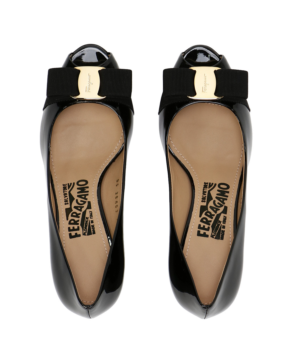 Ferragamo Open-toed Sandals In Black